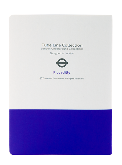 London Underground A6 Notebook Set of three (Central, Piccadilly and Hammersmith & City)