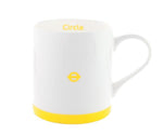 Yellow and white London Underground Circle Line Mug with roundel